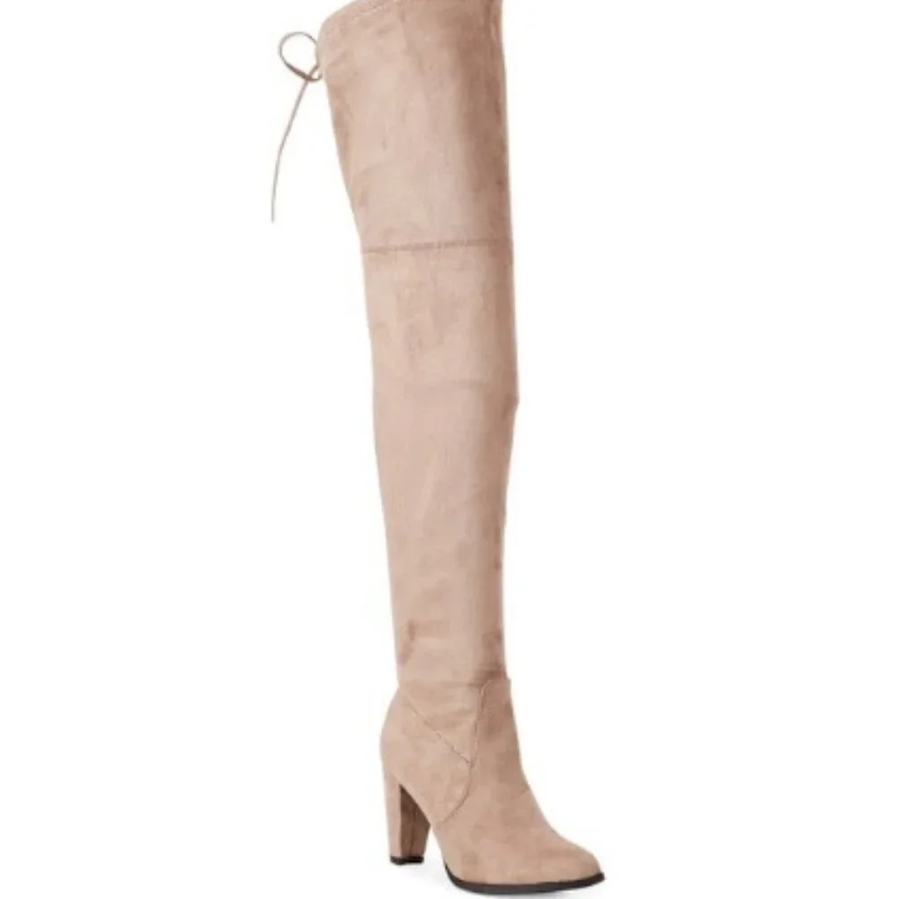 Catherine Malandrino Sorcha Over-the-Knee Boots – Taupe – Size 8.5 – NWT